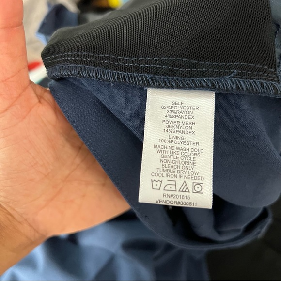 Shape Benefits by Chadwicks Diane Tummy Control Straight Leg Pant in Navy - Picture 12 of 12